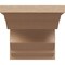 Ekena Millwork 12"W x 12"D x 12"H Wide Sheridan Rough Cedar Woodgrain TimberThane Corbel, Primed Tan CORUR12X12X12SHERCPR - alternate 4
